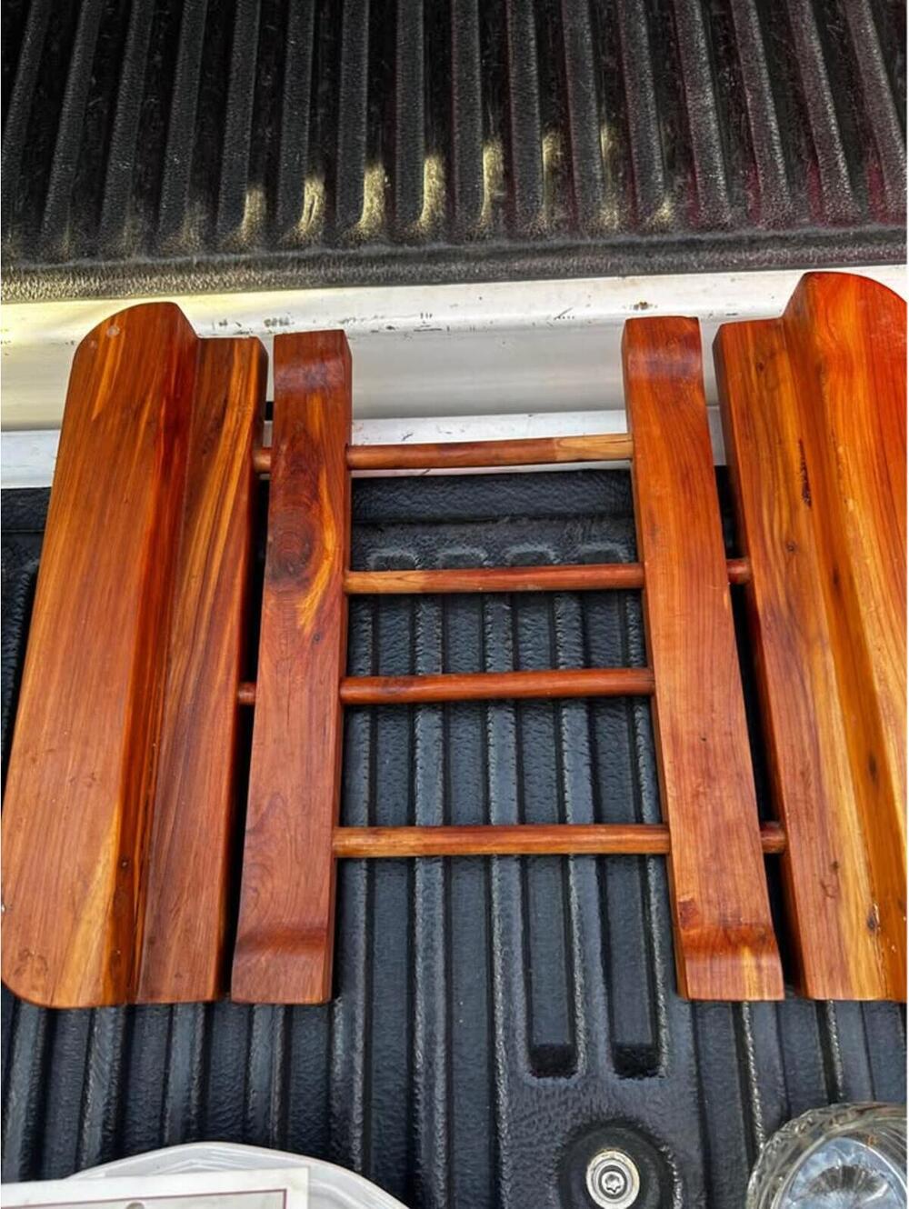 Vintage Solid Wood Rack Trivet adjustable